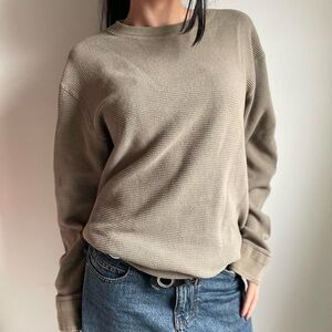 Gap Thermal Long Sleeve Shirt Y2K Grunge